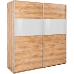 Wimex Schwebetürenschrank Bramfeld mit Glaselementen und zusätzlichen Einlegeböden
