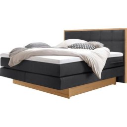 HASENA Boxspringbett Ottawa, Boxspringbett, wählbare Polsterbezüge, zwei Bettkästen aus Eiche