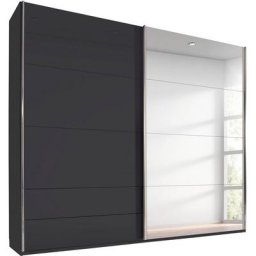 rauch Schwebetürenschrank Orlando Front mit Glas und Spiegel