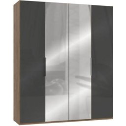 Fresh To Go Kleiderschrank Level mit Glas- und Spiegeltüren