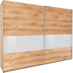 Wimex Schwebetürenschrank Bramfeld mit Glaselementen und zusätzlichen Einlegeböden