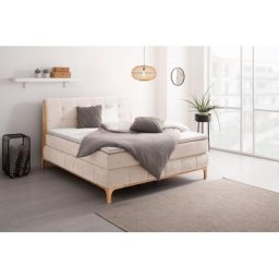 OTTO products Boxspringbett Jelle (5-St), zertifizierte, recycelte Bezugsstoffe, verschiedene Ausführungen