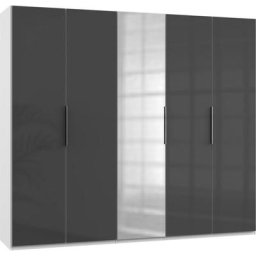 Fresh To Go Kleiderschrank Level mit Glas- und Spiegeltüren