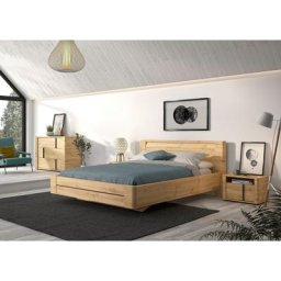 Gami Schlafzimmer-Set Confidence, (4-St., Bett, 2x Nachttisch und Kommode), aus Kiefernholz, mit Bett, 2x Nachttisch und Kommode
