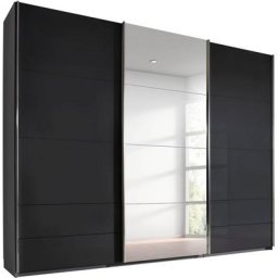 rauch Schwebetürenschrank Orlando Front mit Glas und Spiegel