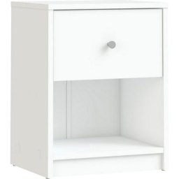 Home affaire Nachtkommode, Mit grauem Knopfgriff, einfache Selbstmontage, 37,9 x 48,4 x 30,1 cm