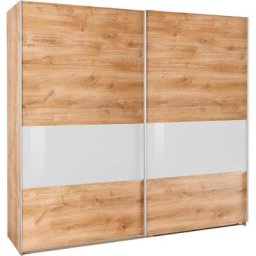 Wimex Schwebetürenschrank Bramfeld mit Glaselementen und zusätzlichen Einlegeböden