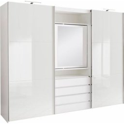 Fresh To Go Schwebetürenschrank Magic mit drehbarer Spiegeltür