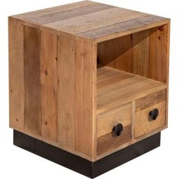 SIT Nachtkommode Old Pine, aus recyceltem Pinienholz
