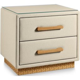 Birkenstock Nachtkommode Montevideo, mit Holz-Griffen, mit Holzsockel
