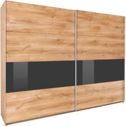 Wimex Schwebetürenschrank Bramfeld mit Glaselementen und zusätzlichen Einlegeböden