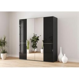 GALLERY M branded by Musterring Drehtürenschrank Imola W inkl. Einlegeböden und Kleiderstangen, mit Glas- und Spiegeltüren