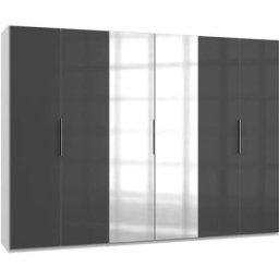 Fresh To Go Kleiderschrank Level mit Glas- und Spiegeltüren