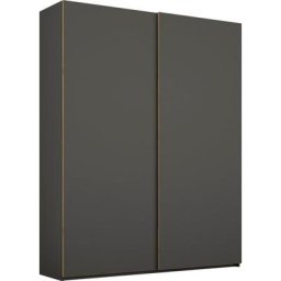 rauch Schwebetürenschrank Yubari grifflose Front mit Eiche Artisan Kanten, inklusive Außentürendämpfer