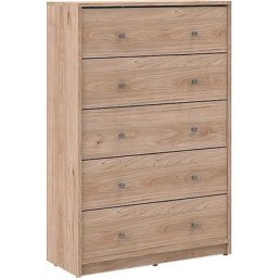 Home affaire Schubkastenkommode, Mit viel Stauraum, graue Knopfgriffe, 72,4 x 108,1 x 29,8 cm