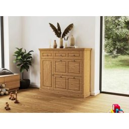 Home affaire Kommode Basilico, Aus massiver Kiefer