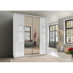 WIEMANN Kleiderschrank Kansas mit Spiegel und Glas