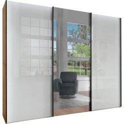 WIEMANN Schwebetürenschrank Monaco hochwertige Glas- und Spiegelfront