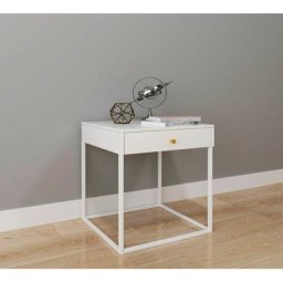 Homexperts Nachtkommode Pep, Beistelltisch / Nachtkommode im modernen Metalldesign