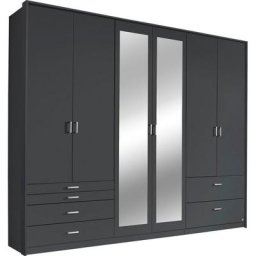 rauch Drehtürenschrank Wildberg mit Schubkästen und Passepartout-Rahmen