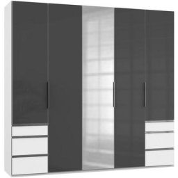 Fresh To Go Kleiderschrank Level mit Glas-und Spiegeltüren