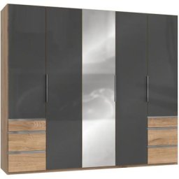 Fresh To Go Kleiderschrank Level mit Glas-und Spiegeltüren