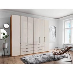 WIEMANN Drehtürenschrank Monaco mit Glasfront sowie hochwertige Beschläge inkl. Dämpfung