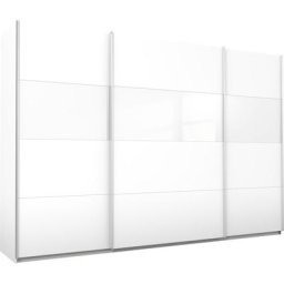 rauch Schwebetürenschrank Quadra mit Glaselementen