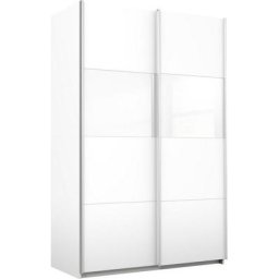 rauch Schwebetürenschrank Quadra mit Glaselementen