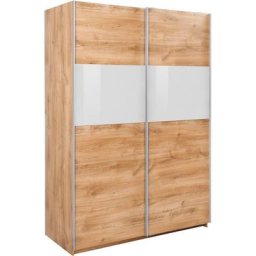 Wimex Schwebetürenschrank Bramfeld mit Glaselementen und zusätzlichen Einlegeböden