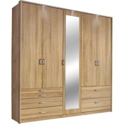 rauch Drehtürenschrank Wildberg mit Schubkästen und Passepartout-Rahmen