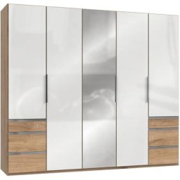 Fresh To Go Kleiderschrank Level mit Glas-und Spiegeltüren