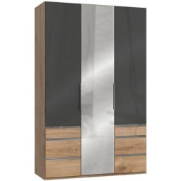 Fresh To Go Kleiderschrank Level mit Glas-und Spiegeltüren