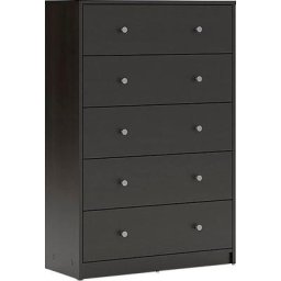 Home affaire Schubkastenkommode, Mit viel Stauraum, graue Knopfgriffe, 72,4 x 108,1 x 29,8 cm