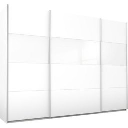 rauch Schwebetürenschrank Quadra mit Glaselementen