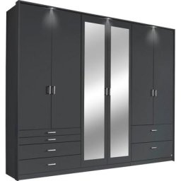 rauch Drehtürenschrank Wildberg mit Schubkästen und Passepartout-Rahmen