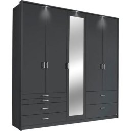 rauch Drehtürenschrank Wildberg mit Schubkästen und Passepartout-Rahmen