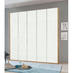 Fresh To Go Kleiderschrank Level Türen vollflächig mit farbigem Glas
