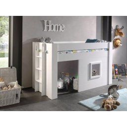 Vipack Hochbett Noah mit Rollrost, wahlweise mit Textil-Set