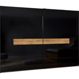 rauch Schwebetürenschrank Mayla mit Glasfront, optional mit Beleuchtung