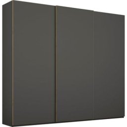 rauch Schwebetürenschrank Yubari grifflose Front mit Eiche Artisan Kanten, inklusive Außentürendämpfer