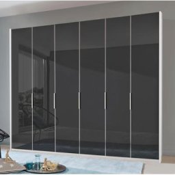 Fresh To Go Kleiderschrank Level Türen vollflächig mit farbigem Glas