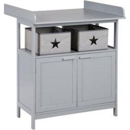 roba® Wickelkommode Hamburg, taupe, mit 2 Türen