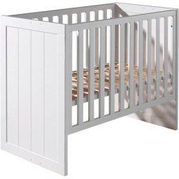 Vipack Babybett, Babybett mit Liegefläche 60 x 120 cm weiß lackiert