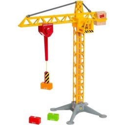 BRIO® Spielzeug-Kran BRIO® WORLD, Großer Baukran mit Licht, FSC®- schützt Wald - weltweit