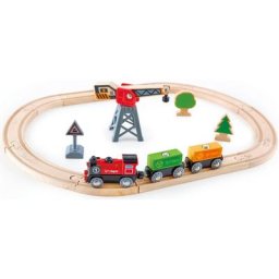 Hape Spielzeug-Eisenbahn Eisenbahn-Set Fracht, (Set), FSC®- schützt Wald - weltweit