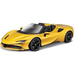 Bburago Sammlerauto Ferrari SF90 Spider, goldfarben, Maßstab 1:18