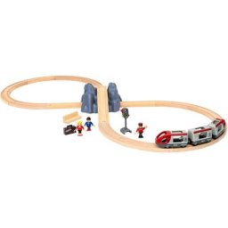 BRIO® Spielzeug-Eisenbahn BRIO® WORLD, Eisenbahn Starter Set A, (Set), mit Spielzeugeisenbahn, Made in Europe, FSC®- schützt Wald - weltweit