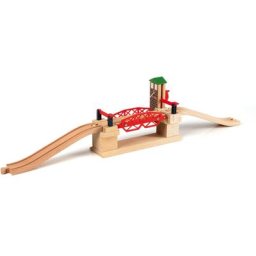 BRIO® Spielzeugeisenbahn-Brücke BRIO® WORLD, Hebebrücke, FSC®- schützt Wald - weltweit