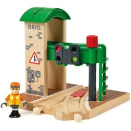 BRIO® Spielzeugeisenbahn-Gebäude BRIO® WORLD, Signal Station, FSC®- schützt Wald - weltweit